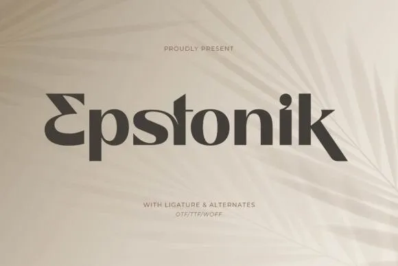 Epstonik Luxury Serif Font