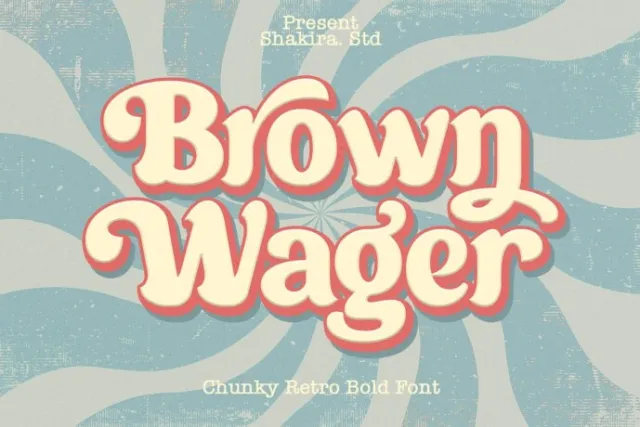 Brown Wager Font