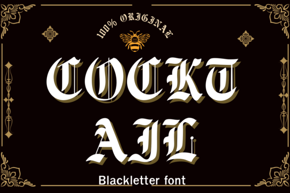 Cocktail Blackletter Font