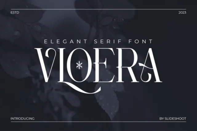 Vloera Serif Font