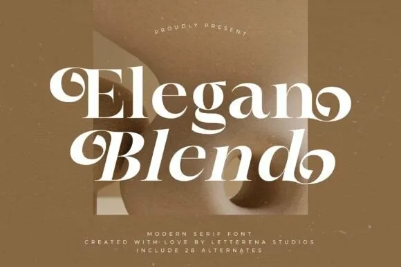 Elegan Blend Font