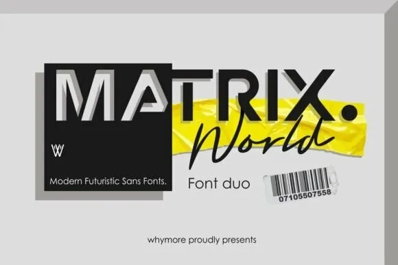Matrix World Duo Font