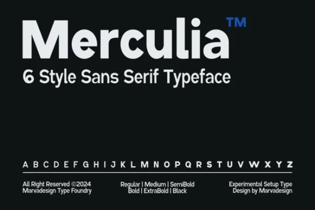 Merculia Font Family