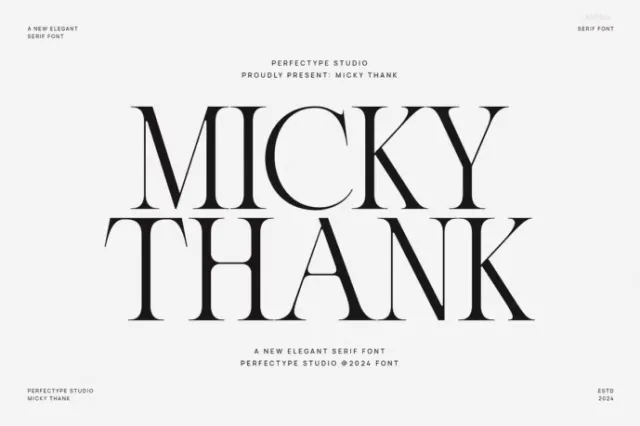 Micky Thank Font