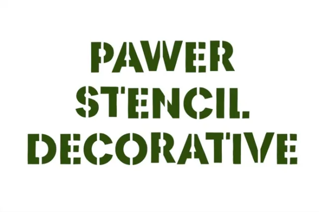 Pawer Stencil Font